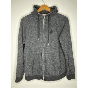 Nike Gray Full Zip Hoodie Women's Medium Sweater